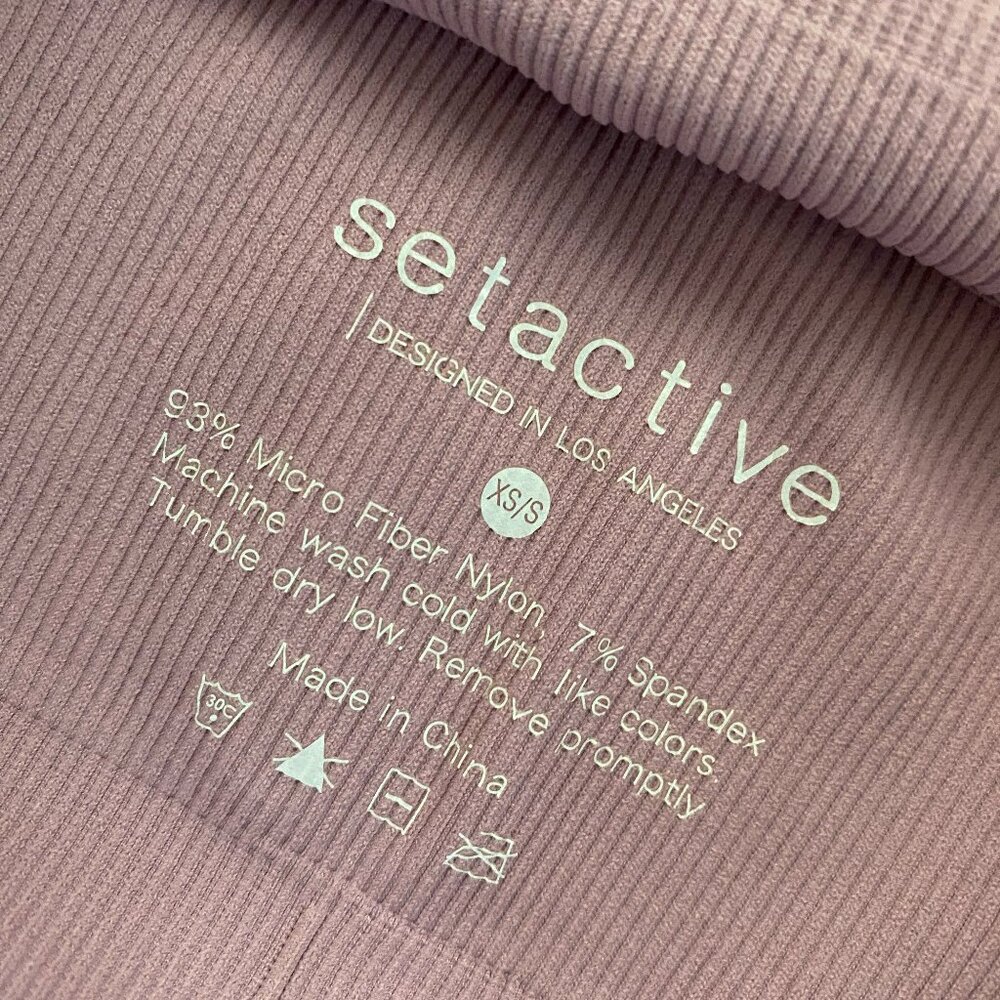 SET ACTIVE - Ribbed Sculptflex Racer Back Bra XS/S - Picture 3 of 3